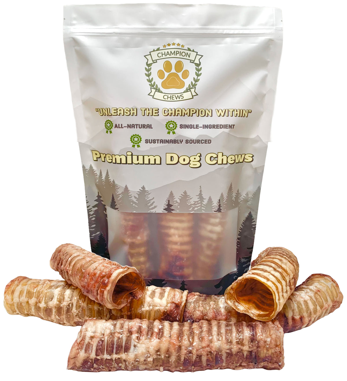 6-7 Inch Odor-Free Beef Trachea